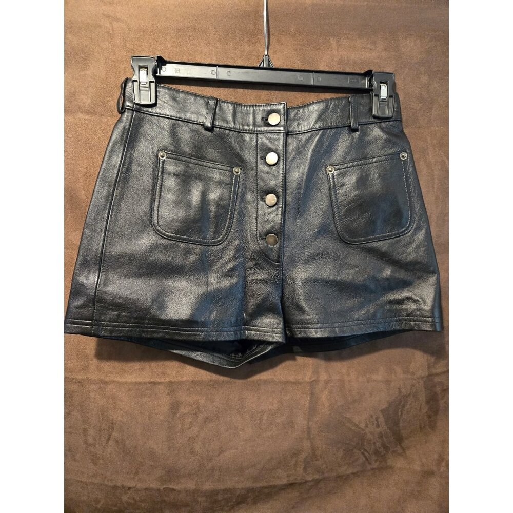 Leather Biker Shorts size 10
